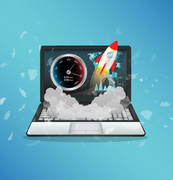 laptop ile yüksek hızlı internet