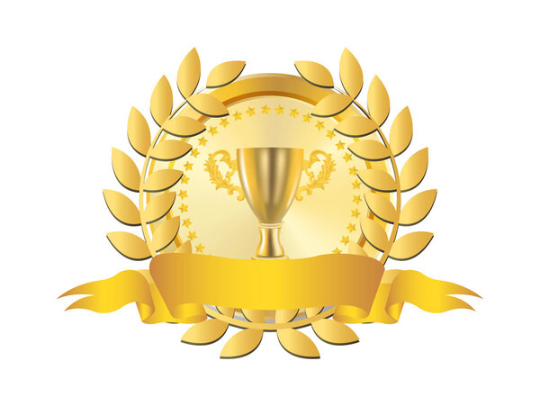 a Golden badge 