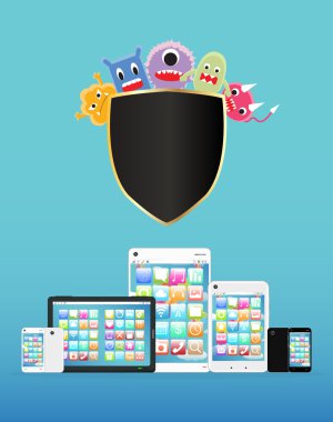 Smartphone ve tablet korumalı virüs 