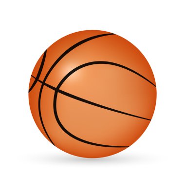 bir basketbol vektör 