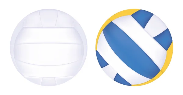Voleibol sobre fondo blanco — Vector de stock