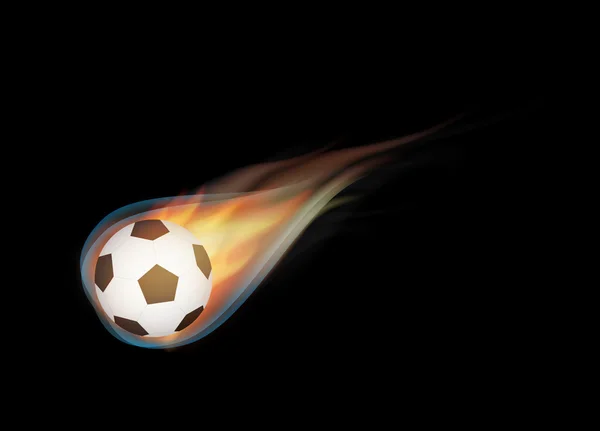 Brûlure de ballon de football — Image vectorielle