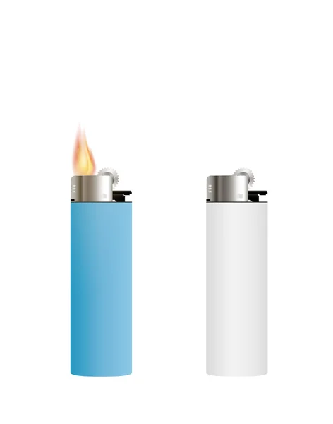 Lighter on a white background — Stock Vector