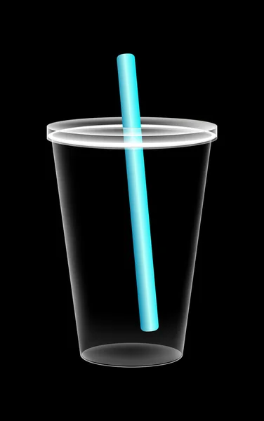 Порожня чашка безалкогольного напою — стоковий вектор