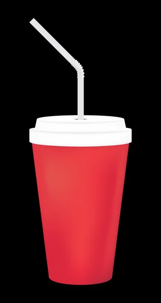 Чашка прохладительного напитка — стоковый вектор