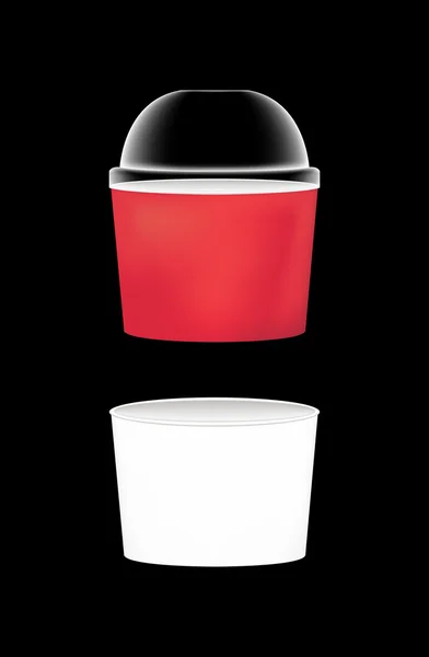 Una taza de refresco en blanco — Archivo Imágenes Vectoriales