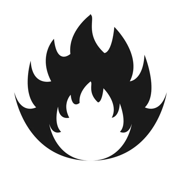 Burning Fire icon — Stock Vector