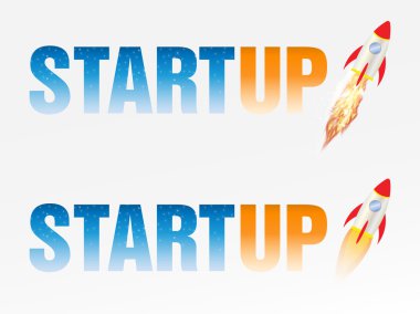 Başlangıç logosu ile roket