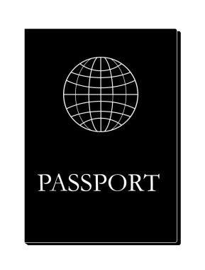 pasaport kitap simge vektör