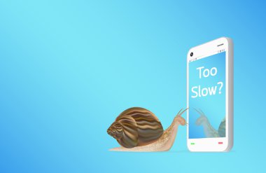 Salyangozlu akıllı telefon