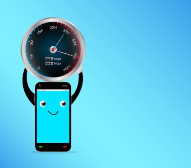 hızı test metre ile Smartphone