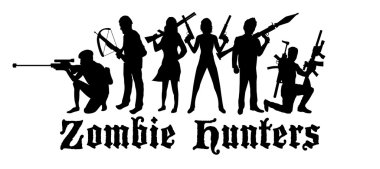 Cadılar Bayramı zombi avcıları ekibi 