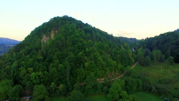 Karpatlar Dağları'nın havadan görünümü — Stok video
