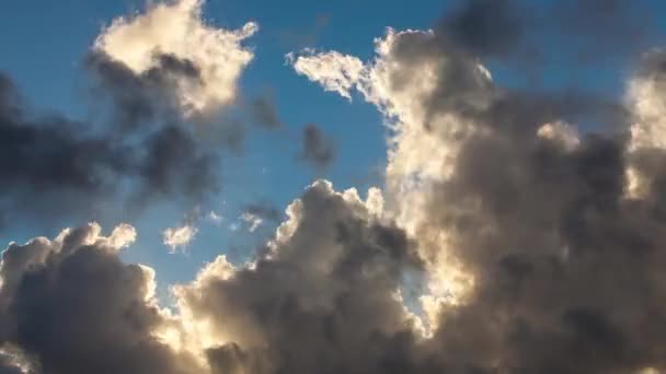 Gyönyörű cloudscape idő telik el — Stock videók