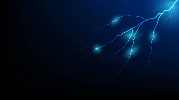 İllüstrasyon yıldırımı ve şimşek parıltısı ve ışıltı etkisi.