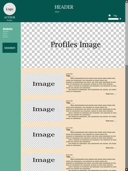 Web siteleri için şablonlar tasarla. Soyut illüstrasyon örnekleme grafiği.