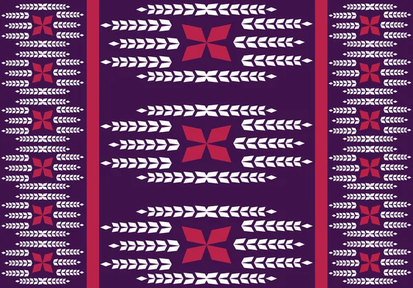 Abstrakte Ethnische Muster Design Stoff Nahtlosen Hintergrund Und Textur — Stockvektor
