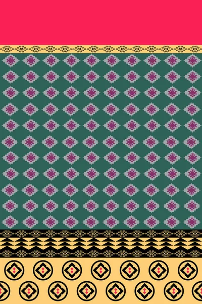 Abstrakcyjny Wzór Etniczny Projekt Tkaniny Bezszwowe Tło Tekstura — Wektor stockowy