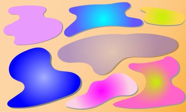 Renkli arkaplan ve dokuya sahip soyut illüstrasyon.