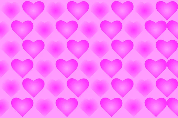 Colores Brillantes Corazones Rosados Para Fondo Textura San Valentín — Vector de stock