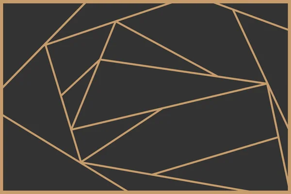 Soyut illüstrasyon arka planı ve dokusu. Koyu gri arkaplanda kahverengi çizgi geometri deseni.