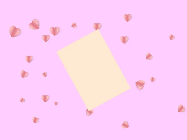 Bunte Illustration Isoliert Auf Rosa Hintergrund Grußkarten Brief Wolke Herz — Stockvektor
