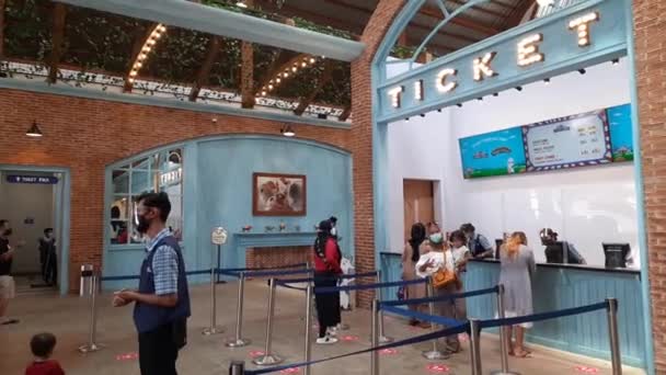 西莫里印度尼西亚的火车票盒 — 图库视频影像