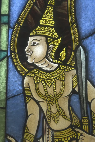 Arte tailandesa em vidro . — Fotografia de Stock