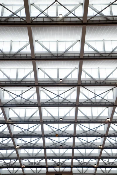 Gigantyczne szklane dach tekstury i tła. — Zdjęcie stockowe