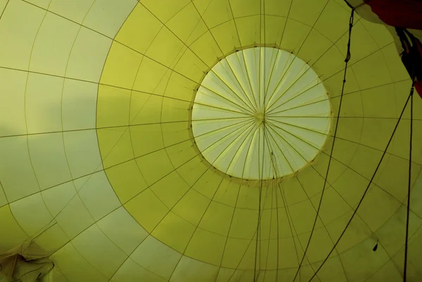 Inside hot balloon. — Stock Photo, Image