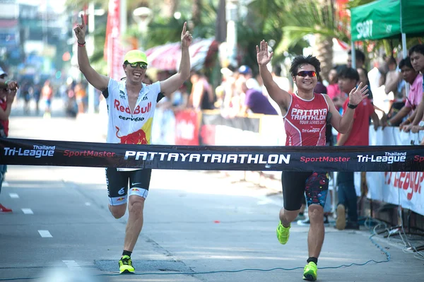 Triatlón de Pattaya, Tailandia Tri-League Tour Series 2015 . —  Fotos de Stock