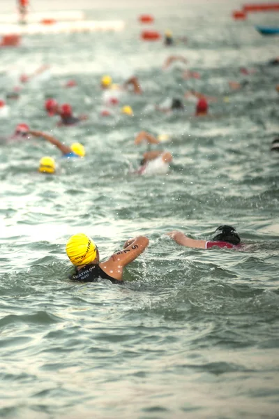 Triathlon van Pattaya, Thailand Tri-League Tour serie 2015. — Stockfoto