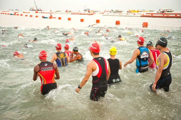 Triathlon van Pattaya, Thailand Tri-League Tour serie 2015. — Stockfoto