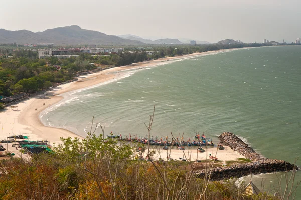 Vista dall'alto della spiaggia di Khao Tao, Thailandia . — Foto Stock