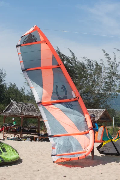 Cometa Surf o tabla de la cometa, deporte acuático . — Foto de Stock