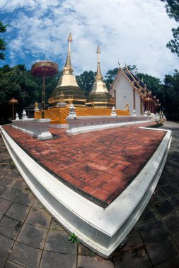 Wat Phra o Doi Tung, Chiang Rai, Tayland.