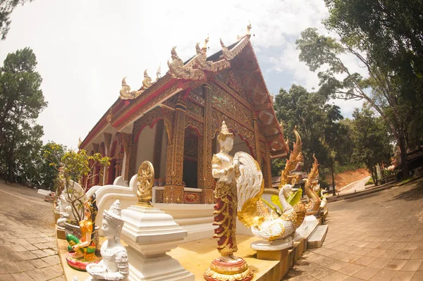 Boeddhistische Kerk van Wat Phra dat Doi Tung, Chiang Rai, Thailand. — Stockfoto