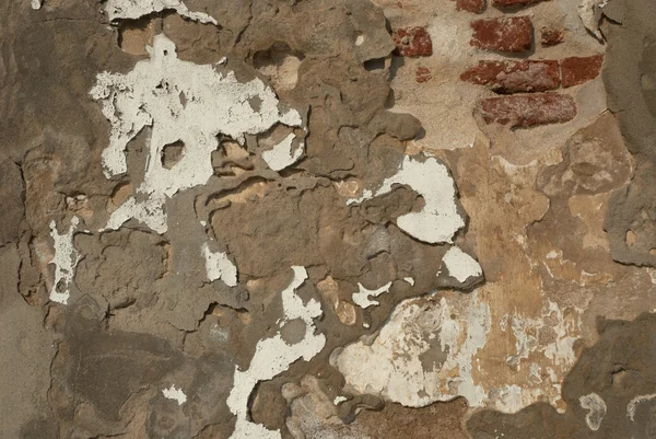 Fragmento de pared de ladrillo envejecido. — Foto de Stock