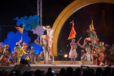  Khon geleneksel dans drama Thai klasik Tayland maskeli sanatıdır.