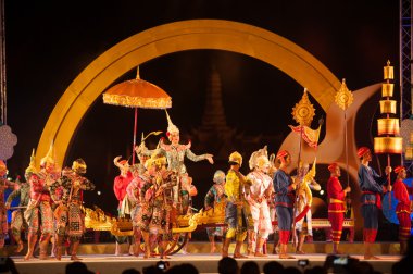  Khon geleneksel dans drama Thai klasik Tayland maskeli sanatıdır.