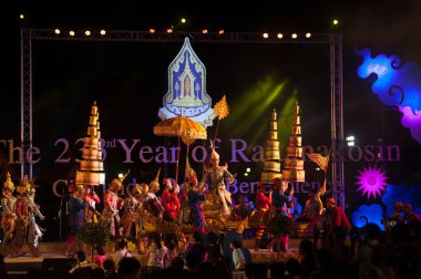  Khon geleneksel dans drama Thai klasik Tayland maskeli sanatıdır.