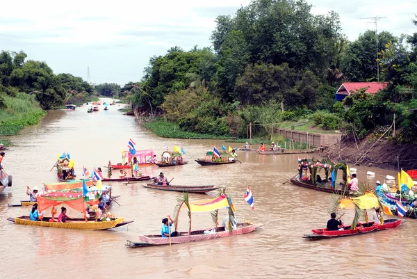 Lad Chado Candle Floating Festival, Tailandia . —  Fotos de Stock