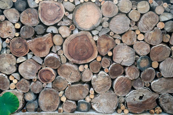 Wooden architecture an old log wall. — Stock Photo, Image