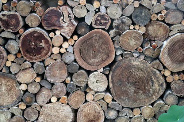 Wooden architecture an old log wall. — Stock Photo, Image