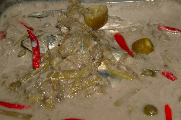 Caballa Tradicional Tailandesa Escabeche Acento Tailandés Plara — Foto de Stock