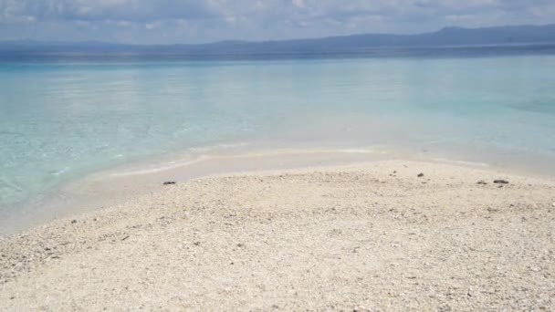 Havsutsikt Från Tropisk Strand Och Klar Himmel Öns Sommarparadis Strand — Stockvideo