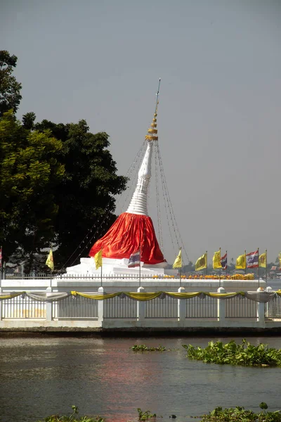 Pagoda Ponmai Basculante Kret Kagawa Wat Poramaiyikawas Worawihan Símbolo Isla — Foto de Stock