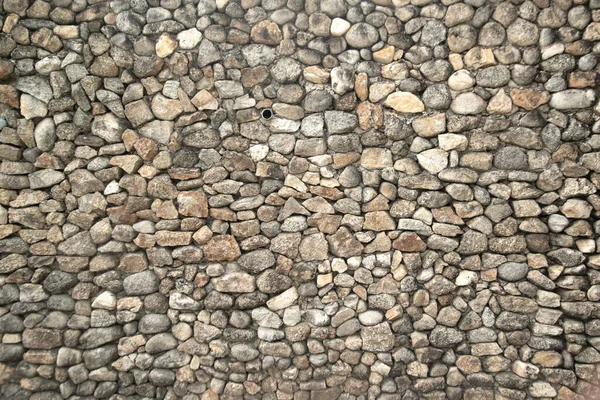 Textur Und Hintergrund Wand Grauer Stein Teil Der Steinmauer Schmückte — Stockfoto