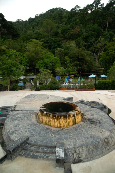 Widok Góry Raksawarin Hot Springs Prowincji Ranong Tajlandii — Zdjęcie stockowe