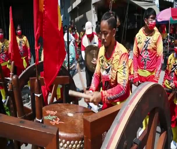 Nakhon Sawan Thaïlande Février 2021 Groupe Inconnu Hommes Traînés Battus — Video